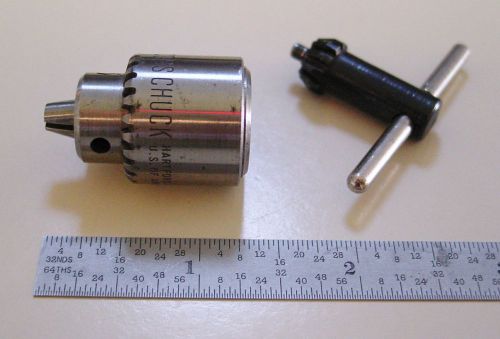 JACOBS No.0, 0-5/32&#034; Capacity Drill Chuck With Key  and 26 astd. Drill Bits