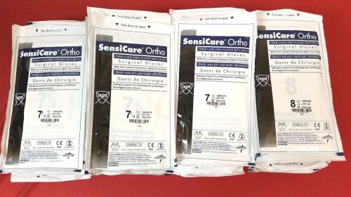 (86) new medline surgical gloves sensicare ortho medical home work size 7 - 8 for sale