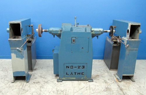 CHAS L&#039;HOMMEDIEU HEAVY DUTY VARIABLE SPEED POLISHING / BUFFER LATHE W/ 2 IDLERS