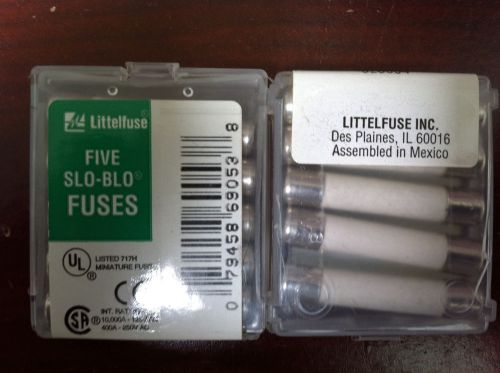 Lot of 2 Littelfuse 4A 250V LF-326004 3AB Ceramic SLO-BLO Type 5-Pack 0326004.V