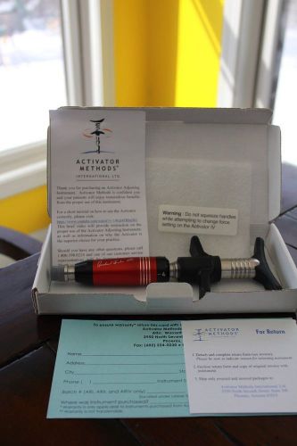 Activator 4 IV Adjusting Tool Instrument Chiropractic Chiropractor