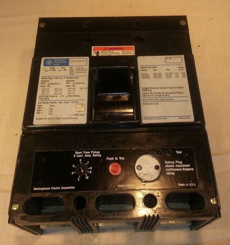 WESTINGHOUSE SELTRONIC LC BREAKER 600 AMP 600 VAC 3 POLE MODEL LC3600F