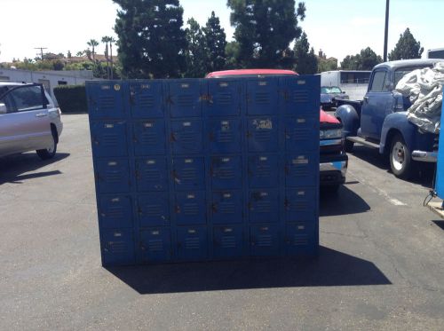 VINTAGE SCHOOL GYM INDUSTRIAL DECOR  LOCKERS