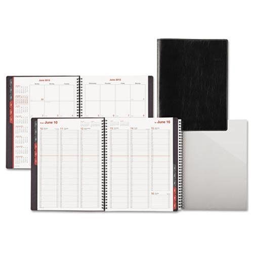 Day-timer® fashion weekly/monthly appointment book, 8 x 11, white/red/gray, 2015 for sale