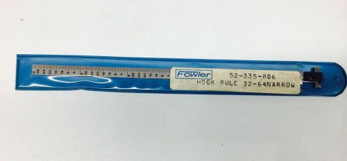 HOOK RULE 32-64 NARROW 6&#034; FOWLER #52-335-806 (NN0336)