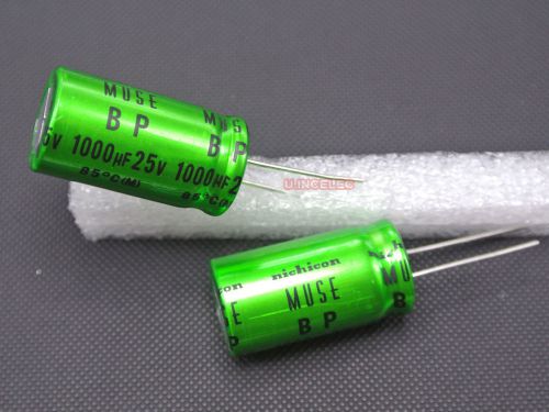 2pcs 1000uF 25V Nichicon Muse ES BP BI-POLARIZED Electrolytic Capacitor