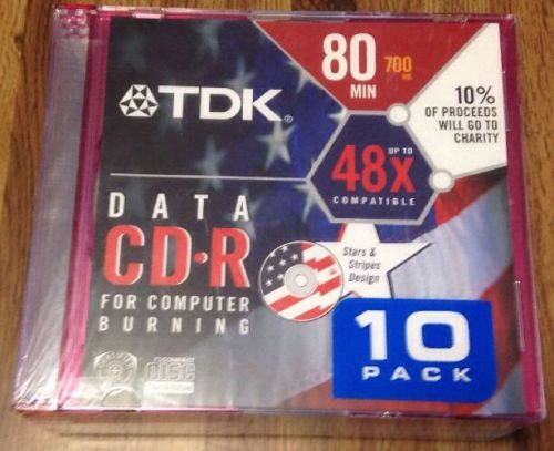 TDK Data CD-R 10 Pack 80 Min. 700 MB