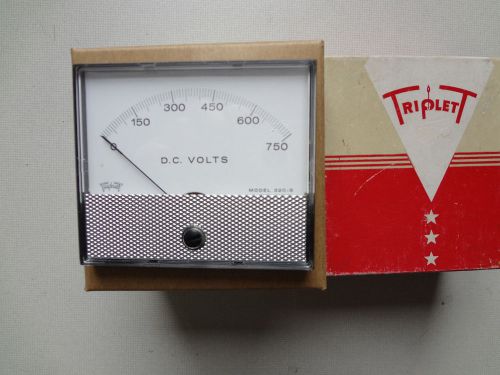 Triplet DC 0-750 Volts with resistor Panel meter Model 320-G