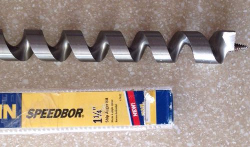 Irwin Speedbor 1-1/4 Ship Auger Bit Part # 47420, 17&#034; Over All Length