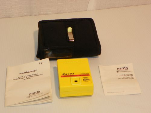 Nardalert Radiation Monitor Model 8845E-0.5 50-2000MHz  BROKEN TAB ON BATTERY