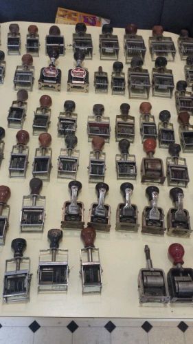 Lot of 60 antique vintage numbering machines for sale