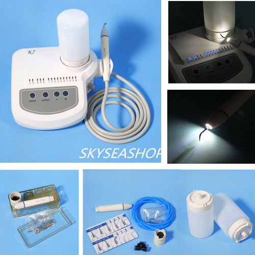 Dental Ultrasonic Scaler Fiber Optic Handpiece w/ Water Bottle Tips Fit DTE