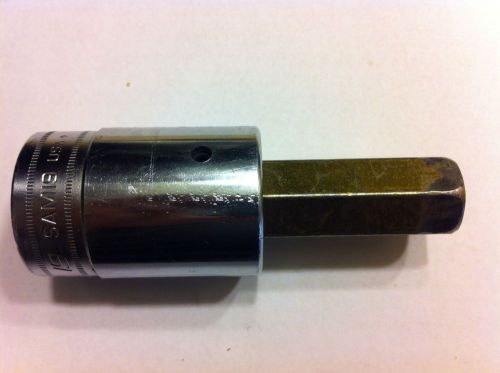 SNAP-ON 19 MM 1/2&#034; DRIVE HEX ALLEN SOCKET SAM19 USED 19mm