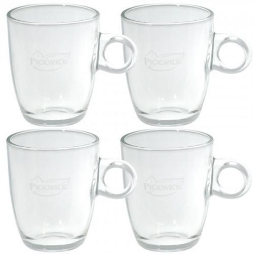 Pickwick Tea Glass Cup, Big, 250 ml, Pack of 4