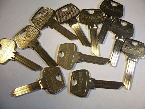 11 ORG  SARGENT  CL  KEY WAY   6 PIN  KEY BLANKS UNCUT KEYS  LOCKSMITH