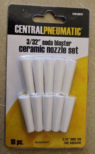 NEW 10 pc. 3/32&#034; Soda Blaster Ceramic Nozzle Set Item 60370