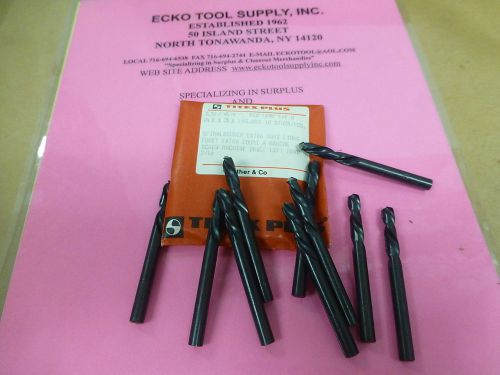 SCREW MACHINE DRILL LEFT HAND 15/64 DIA HIGH SPEED TITEX GERMANY NEW 13PCS$18.30