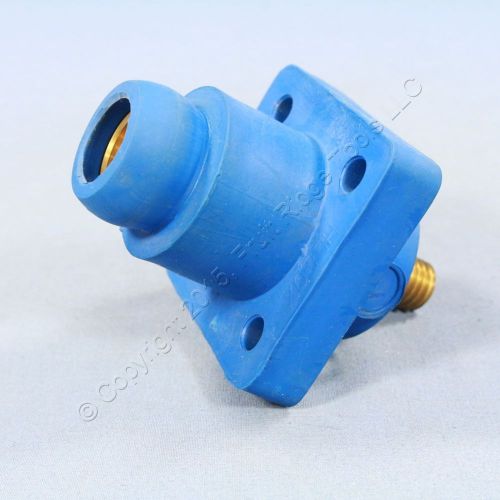 New Leviton Blue 18 Series Cam Female Receptacle Threaded Stud 400A Bulk 18R22-B