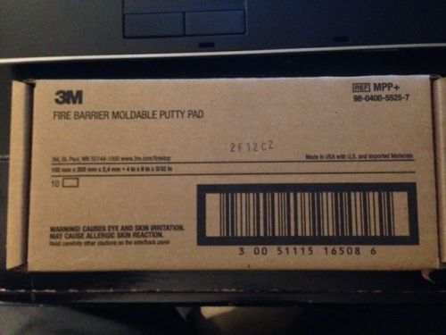 3m mpp+ 4&#034; x 8&#034; molded putty pads - sealed box of 10 for sale