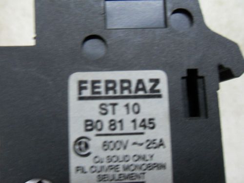 (G1-10) 1 FERRAZ ST 10 B0 81 145 FUSE HOLDER