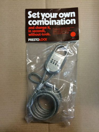 Prestolock, set your own combination keyless padlock, bike/motorcycle chain for sale