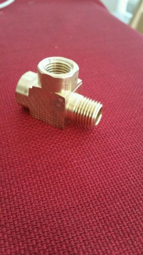 Brass pipe fitting street tee 1/4 in