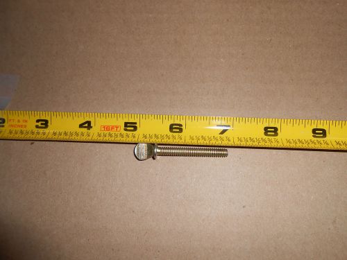 THUMB SCREW 2&#034; 10x32 YELLOW ZINC COATED