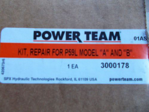 Spx power team p59l hydraulic hand pump repair kit pn.3000178 model a or b for sale