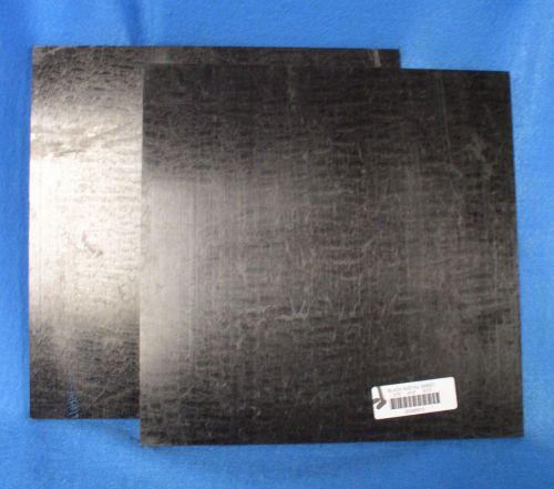 ACETAL SHEET MATERIAL BLACK DIMENTIONS .375&#034; X 12&#034; X 12&#034; LOT OF 2 SHEETS NR!