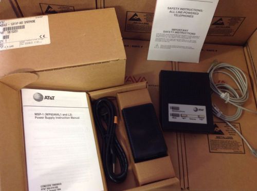 AT&amp;T S201 S201AP-003 SPEAKERPHONE 106192651 W/ MSP-1 POWER SUPPLY, NEW