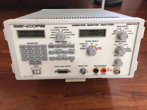 SENCORE CM 2125 COMPUTER MONITOR ANALYZER CM 2125