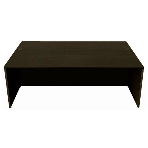 5 1/2 Foot Executive Desk Shell Cherryman Amber Black Cherry Laminate