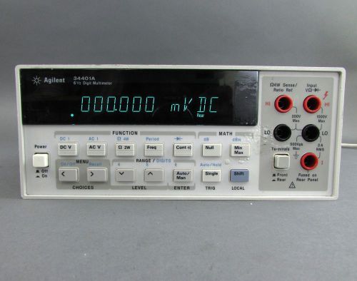 HP / Agilent 34401A Digital Multimeter 6.5 Digit *TESTED*