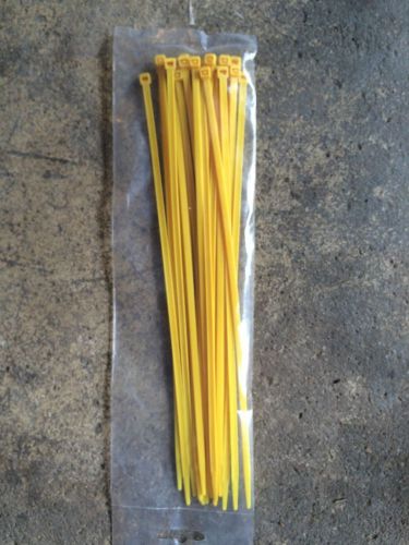 Yellow 12&#034; zip ties 800 for sale