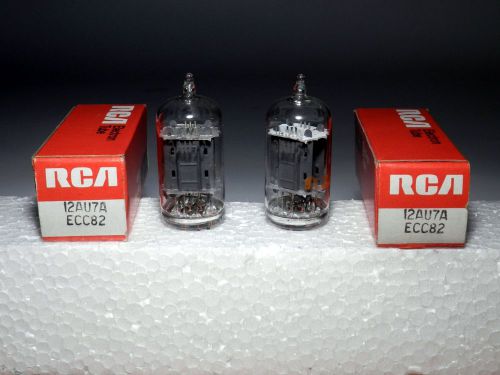 Pair RCA 12AU7A ECC82, Test Good, Matching 1975 Date Codes, NOS