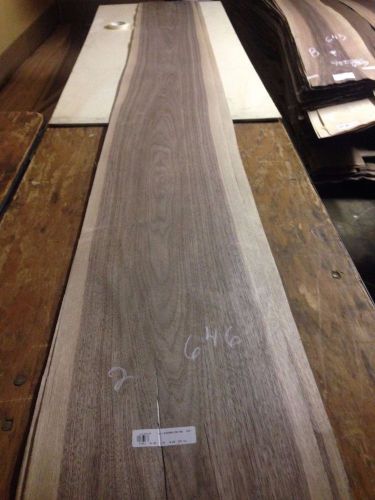 Wood Walnut Veneer  123x15,16,  total  mix mach  2 pcs RAW VENEER N646.