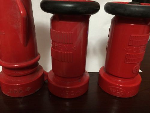 Fire Hose Red Plastic Nozzle 11/2 &#034; NST