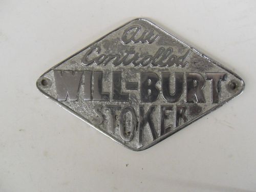 WILL BERT AIR CONTROLLED STOKER EMBLEM (COAL STOKER BOILER??)