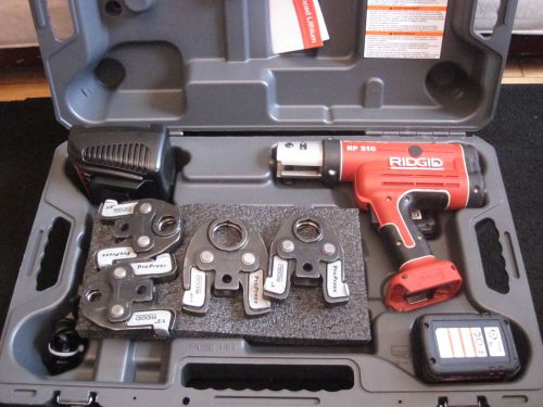 Ridgid propress rp 210 hydraulic battery operated crimper 4 jaws 1/2&#034; to 1-1/4&#034; for sale