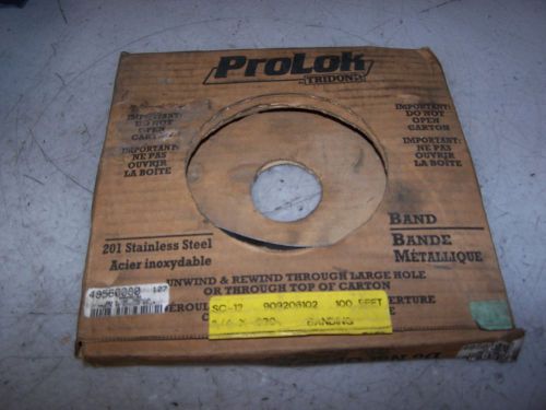 NEW TRIDON PROLOK 48560080 STAINLESS STEEL BANDING 100 FT 3/4&#034; X .30