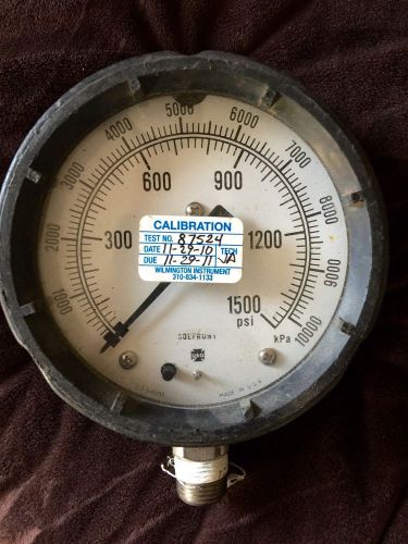 Solfront USG 1500 PSI Gauge Made In USA Free Shipping