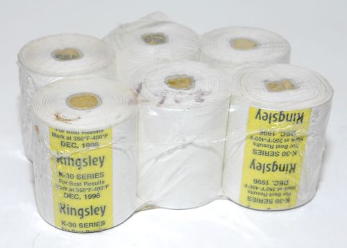 KINGSLEY K30 SERIES WHITE MARKING FOIL DPM4403-2 2.0&#034; x 100&#039;  LOT OF 6