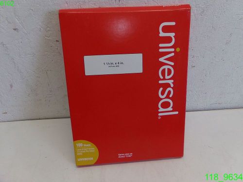 Universal laser printer 1-1/3&#034; x 4&#034;  labels - unv80106 1400 labels per pack- new for sale