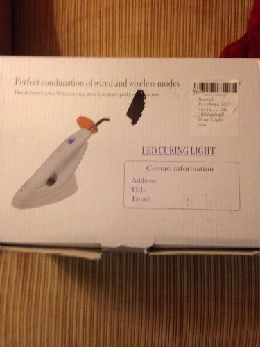 Wireless Dental  1800MW LED Lamp Curing Light With Light Meter  White AZ688-2