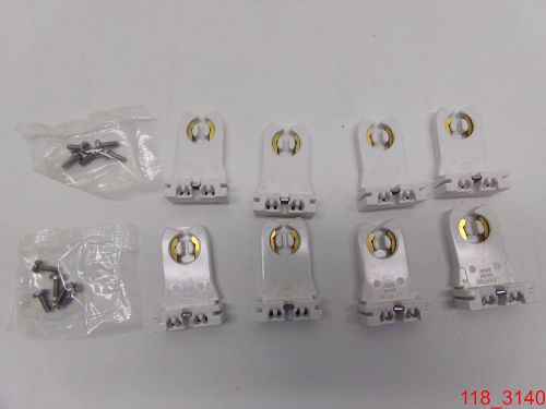 Qty=8, Leviton 13357-N Fluorescent Lamp Holder Hardware