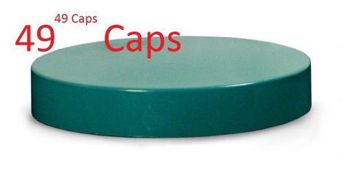 49 Qorpak Ribbed Thermoset Caps w/F217 &amp; PTFE Liner 89mm x 400mm,Green CAP-06347