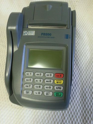 FIRST DATA FD200 TERMINAL RECEIPT PRINTER MSR CHECK READER