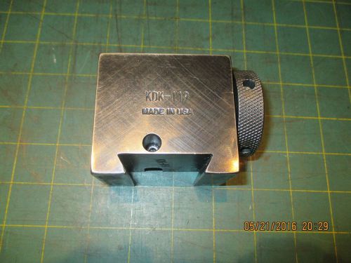 MACHINIST TOOLS * QUICK CHANGE HOLDER * KDK-119 * 5C COLLET CHUCK