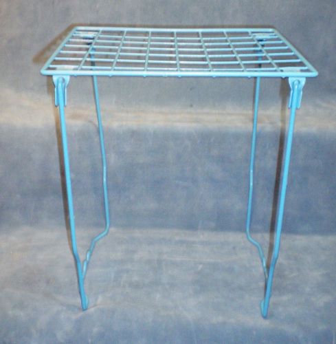 Blue Metal Folding Locker Shelf 10&#034; x 11&#034; x 13&#034;