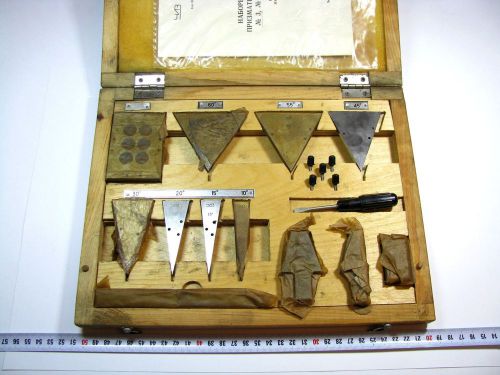 Precision Angle Gauge Block Set №3 (8 pcs) Endmass Satz Grade 1 USSR